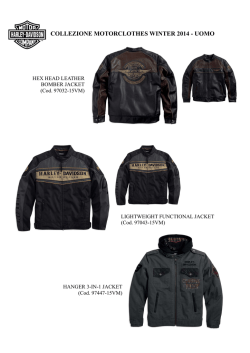 collezione motorclothes winter 2014 - uomo