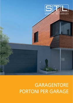 GARAGENTORE PORTONI PER GARAGE