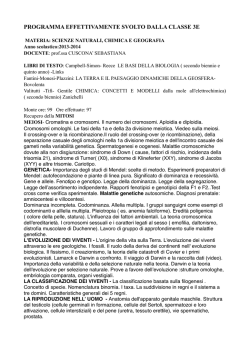 3EScienze (copia) - Liceo Scientifico Statale "Filippo Lussana"