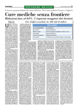 Cure mediche senza frontiere