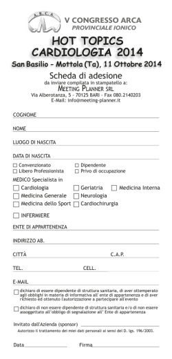HOT TOPICS CARDIOLOGIA 2014