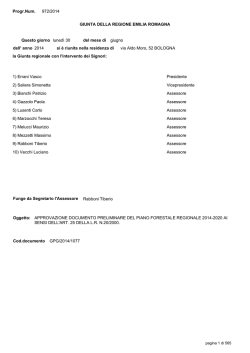 1) Errani Vasco Presidente 2) Saliera Simonetta