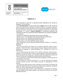 COMUNE DI MONFALCONE - Comune di Codroipo