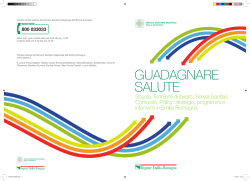 Guadagnare salute. Scuola, ambienti di lavoro, servizi