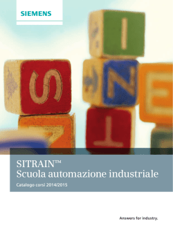 SITRAIN&trade; Scuola automazione industriale