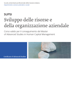 Lo sviluppo delle risorse