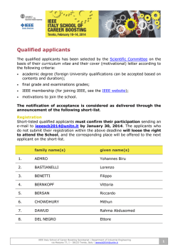 Qualified applicants