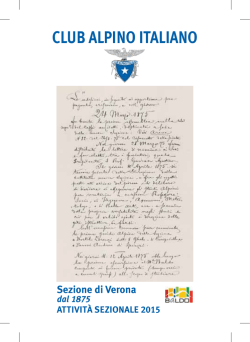 Libretto Attivit&agrave; Sezionale 2015