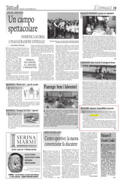 Il Nuovo Torrazzo - 13/09/2014 - Trescore