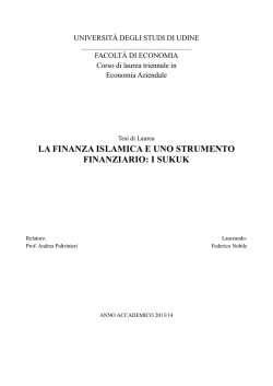Leggi tesi - La Finanza Islamica Magazine