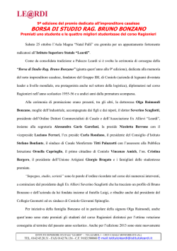 Rag. Bruno Bonzano - Istituto Superiore Statale Leardi
