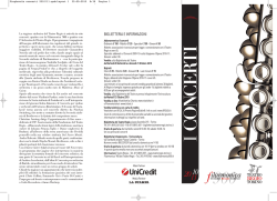 i concerti 2010-11