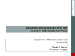 Prima memoria FEDERESCO - Senato della Repubblica