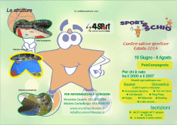 Centro estivo sportivo Estate 2014