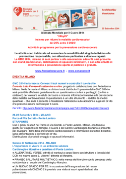 Eventi in Italia (elenco aggiornato al 13 ottobre)