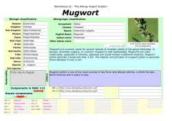 Artemisia - Allergenius the expert system for molecular allergy