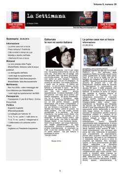 Editoriale Io non mi sento italiano La prima casa non