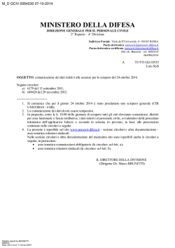 Circolare (file  322 Kb) - Ministero della Difesa