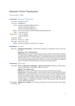 Download my CV - Politecnico di Milano-DEIB