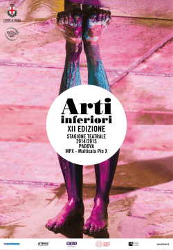 Arti Inferiori 2014-2015. Tabloid - PadovaCultura