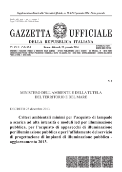 Aggiornamento Criteri Ambientali Minimi (CAM)