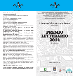 Clicca qui - Centro Culturale Antonianum