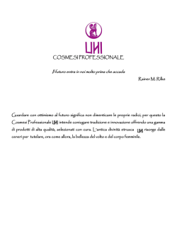 I nostri prodotti - UNI - Cosmesi professionale