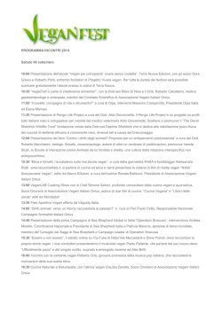 programma incontri veganfest 2014
