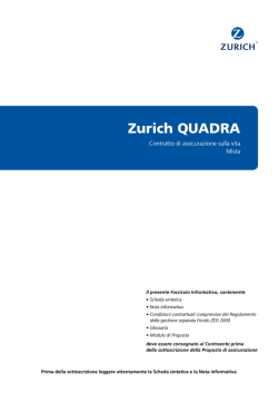 Consulta il Fascicolo informativo - zurich