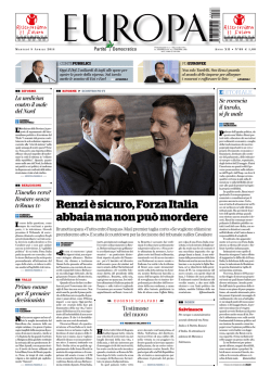 Renzi è sicuro, Forza Italia abbaia ma non può mordere