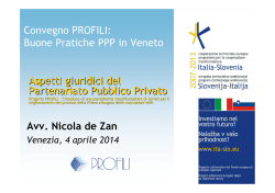 DE ZAN_ Aspetti legali PPP - Profili ITA-SLO