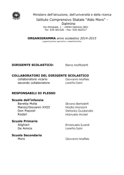 Organigramma - IC Aldo Moro