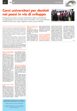 Corsi Universitari per Dentisti in Burundi