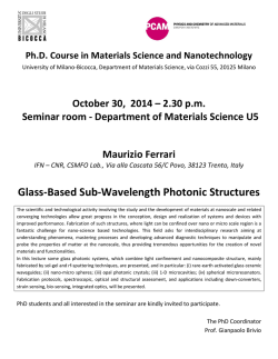 Glass-Based Sub-Wavelength Photonic Structures