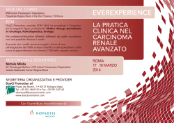 la pratica clinica nel carcinoma renale avanzato