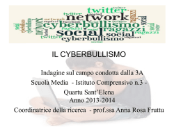 Indagine Cyberbullismo Alunni 3A i.c.n3 Quartu