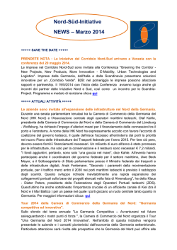 Nord-S&uuml;d-Initiative NEWS &ndash; Marzo 2014 - North