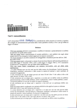 CV e Dichiarazione Ing. Lucia Capodagli (Presidente)