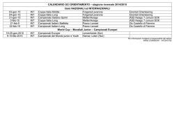 Calendario gare - Gruppo Sportivo Castello di Fiemme
