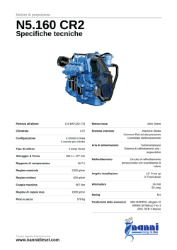 Nanni marine engine Brochure N5.160 CR2