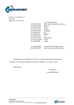 scarica il documento - uiltrasporti catania segreteria provinciale