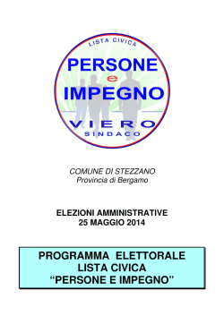 Persone e Impegno