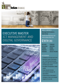EXECUTIVE MASTER ICT MANAGEMENT AND