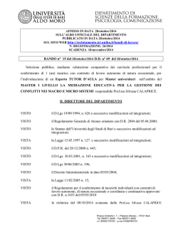 SUL SITO WEB http://reclutamento.ict.uniba.it/bandi-di