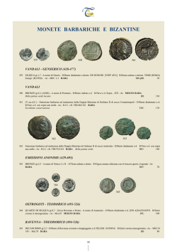 monete barbariche e bizantine
