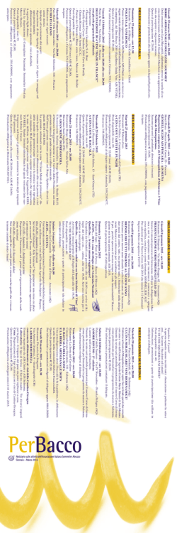 Programma gennaio-marzo 2015