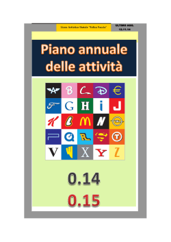 piano annuale attivita - Liceo Artistico Felice Faccio Castellamonte