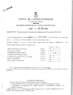 Programmazione Triennale del Fabbisogno del