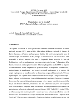 Quale futuro per la Scozia?