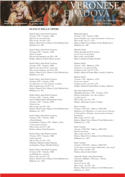 Elenco opere in mostra (PDF file - 445 Kb)